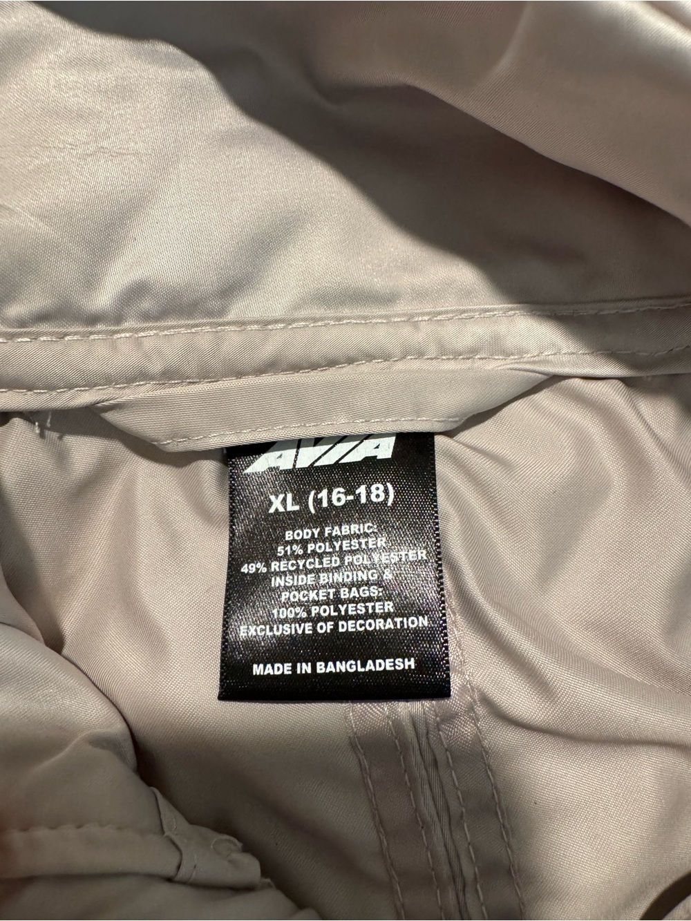 Light Gray Women's Hooded Rain Jacket - Picture 6 of 7